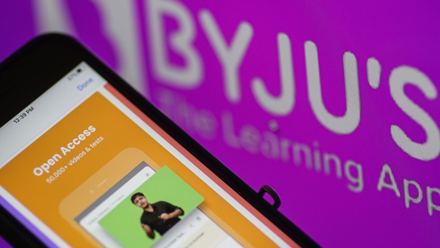 <p>The Byju’s learning app.</p>