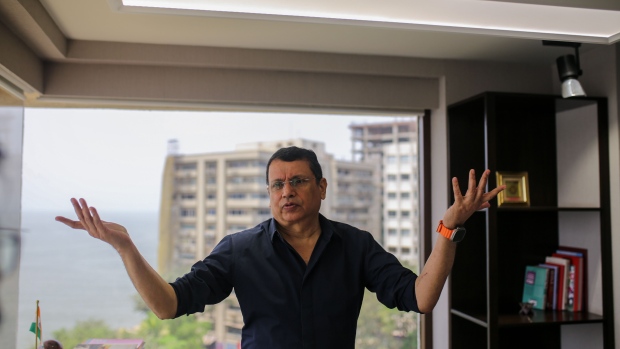 Uday Shankar, vice chairman of Reliance-Disney operation, speaks during an interview in Mumbai, India, on Thursday, March 28, 2024.Photographer: Dhiraj Singh/Bloomberg