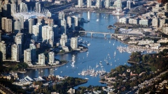 BC Place Stadium, top left, in Vancouver. Photographer: James MacDonald/Bloomberg