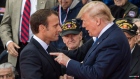 Emmanuel Macron and Donald Trump.  