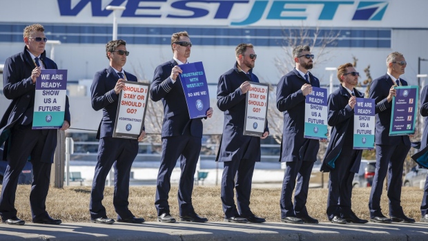 WestJet says it is activating contingency plan in preparation for work stoppage