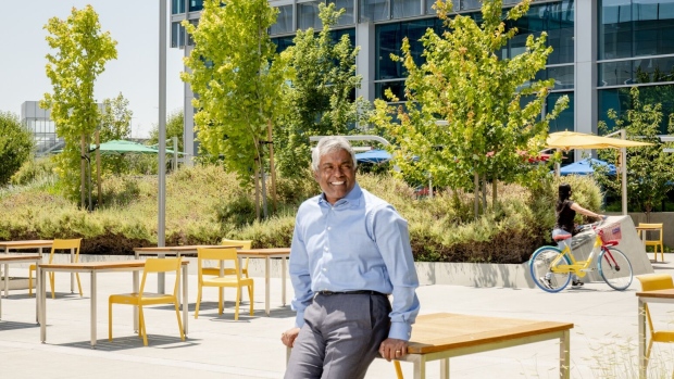 Thomas Kurian, chief executive officer of Google Cloud, at the company's campus in 2021.  Photographer: Cayce Clifford/Bloomberg