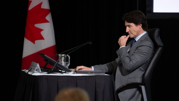 Justin Trudeau, Canada’s prime minister, testifies before a foreign interference inquiry in Ottawa on Wednesday.