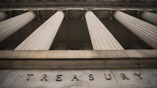 The US Treasury building in Washington, DC.  Photographer: Al Drago/Bloomberg