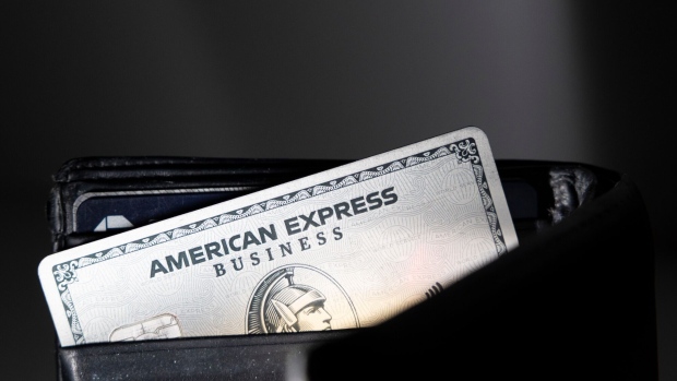 An American Express credit card.