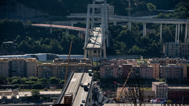 The Morandi bridge collapse killed over 40 people in 2018. Photographer: Federico Bernini/Bloomberg