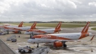 Passenger aircraft, operated by Easyjet Plc, on the tarmac at London Luton Airport in Luton, U.K., on Monday, May 10, 2021. The U.K. governments decision to loosen border rules frees Britons to feed their pent-up appetite for leisure travel.