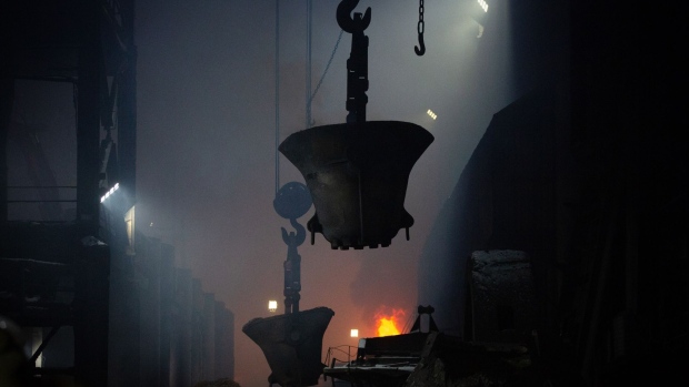 Cauldrons hang inside the metallurgical shop of the JSC Kola Mining & Metallurgical Co (Kola MMC) plant, a unit of MMC Norilsk Nickel PJSC, in Monchegorsk, Russia, on Thursday, Feb. 25, 2021. Copper extended its breakneck rally, moving closer to a record high set a decade ago, as investors pile into metals on bets that rebounding economies will further tighten supplies. Photographer: Andrey Rudakov/Bloomberg