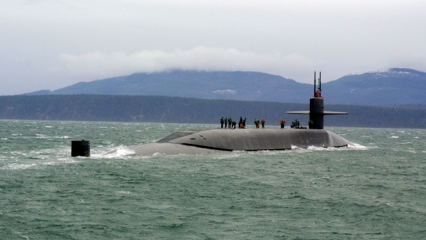 A USS Ohio class submarine. 