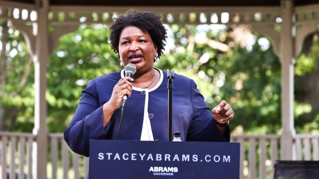 Stacey Abrams during a campaign event in Reynolds, Georgia, on June 4. Photographer: Dustin Chambers/Bloomberg