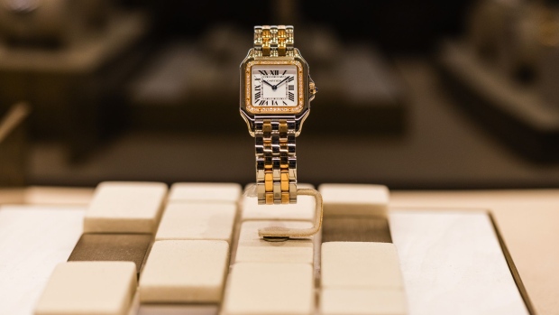 A Cartier de Panthere wristwatch. Photographer: Jeanne Frank/Bloomberg