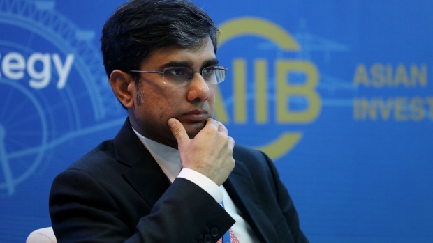 Sujoy Bose, chief executive officer of India's National Investment and Infrastructure Fund Ltd. (NIIF), speaks during a seminar at the AIIB annual meeting in Jeju, South Korea, on Friday, June 16, 2017. Kicking off its second annual conference in the Korean resort island of Jeju on Friday, the China-led AIIB can now boast a loan book of $2.5 billion, capped by new projects in India, Georgia and Tajikistan announced on Thursday.