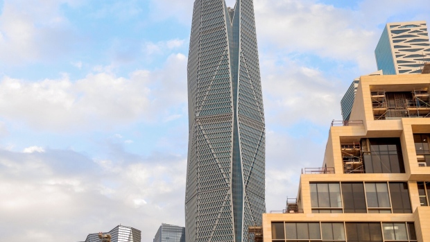 The Public Investment Fund (PIF) tower in Riyadh, Saudi Arabia. Photographer: Maya Siddiqui/Bloomberg