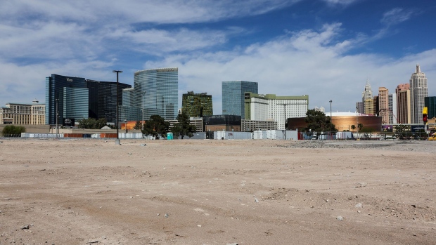 The proposed site for the Oakland A’s new ballpark in Las Vegas, Nevada.