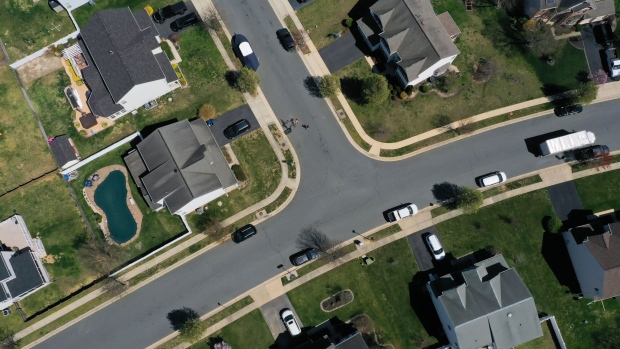 Homes in Centreville, Maryland, US, on Tuesday, April 4, 2023. The Mortgage Bankers Association is scheduled to release mortgage applications figures on April 5. Photographer: Nathan Howard/Bloomberg
