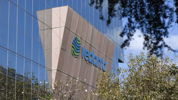 Signage for Vedanta Resources Ltd. is displayed at the company's office building in Mumbai, India, on Thursday, March 6, 2020. The world’s most expansive lockdown to contain the coronavirus could slow the pace of distressed dealmaking in India, according to Vedanta Head of Mergers and Acquisitions Aarti Raghavan. Photographer: Kanishka Sonthalia/Bloomberg