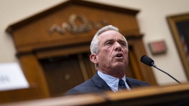 Robert F. Kennedy Jr., partner with Morgan & Morgan PA, speaks during a House Judiciary Subcommittee on the Weaponization of the Federal Government hearing in Washington, DC, US, on Thursday, July 20, 2023. The committee chairman announced the hearing to examine the federal government's role in censoring Americans and big tech silencing speech.