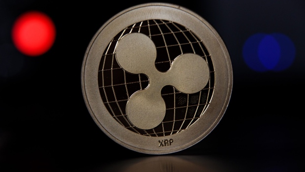 LONDON, ENGLAND - APRIL 25: In this photo illustration of the ripple cryptocurrency 'altcoin' sits arranged for a photograph on April 25, 2018 in London, England. Cryptocurrency markets began to recover this month following a massive crash during the first quarter of 2018, seeing more than $550 billion wiped from the total market capitalisation. (Photo by Jack Taylor/Getty Images)