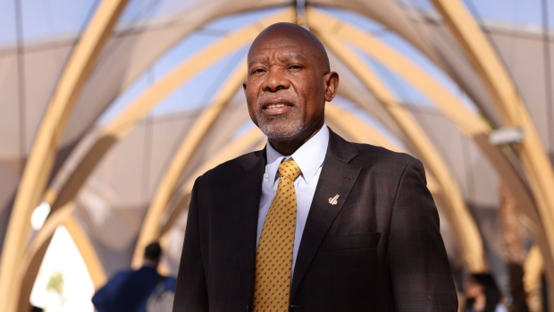 Lesetja Kganyago, governor of South Africa’s central banking in Marrakesh, Morocco.