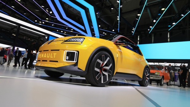 The Renault 5 EV in concept form at the 2021 Munich motor show. Photographer: Krisztian Bocsi/Bloomberg