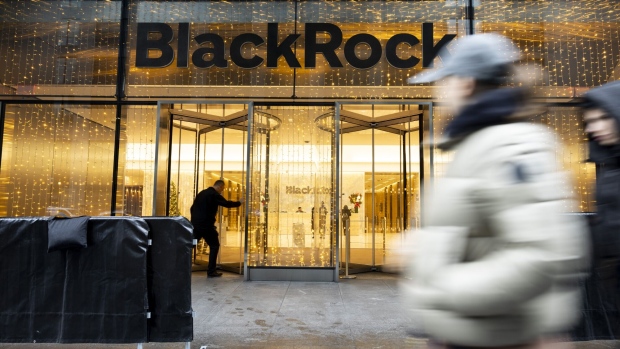 BlackRock headquarters in New York, US, on Wednesday, Dec. 27, 2023. BlackRock Inc. is scheduled to release earnings figures on January 12. Photographer: Angus Mordant/Bloomberg