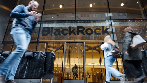 BlackRock headquarters in New York, US, on Wednesday, Dec. 27, 2023. BlackRock Inc. is scheduled to release earnings figures on January 12.