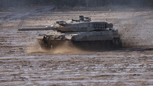 A Bundeswehr Leopard 2 main battle tank.