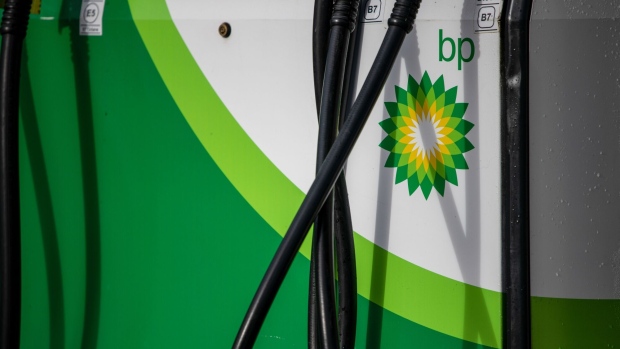 A BP petrol station in London.