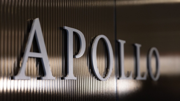 Apollo Global Management signage in New York.