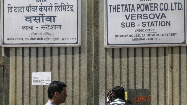Signage for Tata Power Co. is displayed outside the company's Versova sub-station in Mumbai, India, on Saturday, Nov. 5, 2016. Cyrus Mistry, the ousted chairman of India's biggest conglomerate, was replaced as Tata Sons chairman by his 78-year-old predecessor Ratan Tata at a board meeting on Oct. 24. Tata Sons said the conglomerate's board and Trustees of the Tata Trusts were concerned about a growing “trust deficit” with Mistry, which prompted the company to remove him. Photographer: Dhiraj Singh/Bloomberg