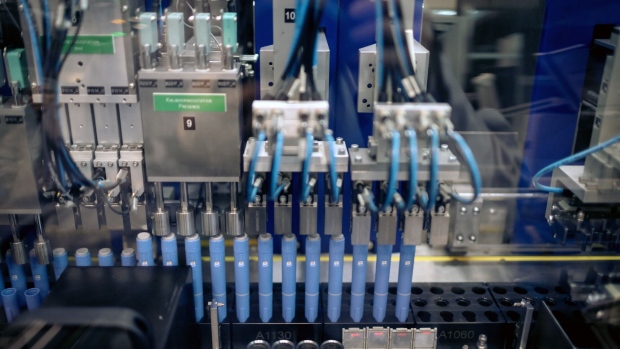 Injection pens at the Novo Nordisk A/S production facilities in Hillerod, Denmark.
