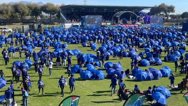 South Africa's main opposition Democratic Alliance holds its penultimate election rally in Cape Town,  on May 25. Photographer: Paul Vecchiatto/Bloomberg
