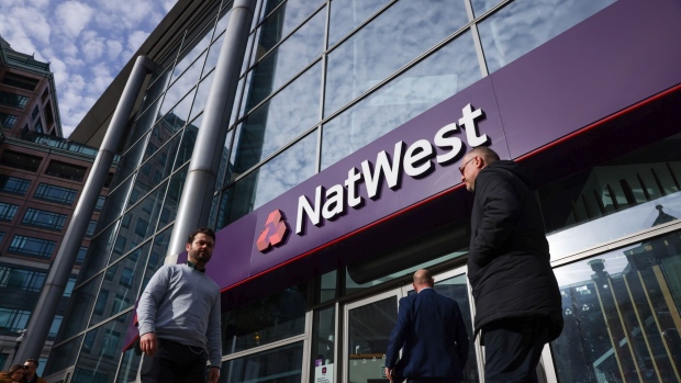 A NatWest Group Plc bank branch in the City of London, UK. Photographer: Hollie Adams/Bloomberg