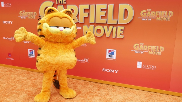 The Columbia Pictures World Premiere of "The Garfield Movie" at TCL Chinese Theatre on May 19, 2024 in Hollywood, California. Photographer: Frazer Harrison/Getty Images