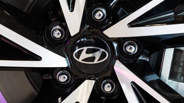 The Hyundai logo.