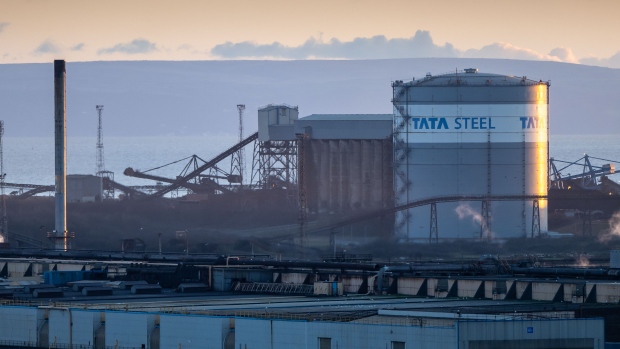 A Tata Steel factory in Port Talbot, Wales.