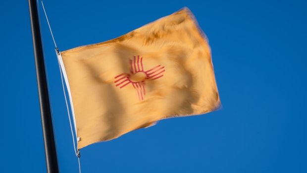 The New Mexico state flag. Photographer: Justin Hamel/Bloomberg