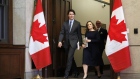 Canadian Prime Minister Justin Trudeau and Finance Minister Chrystia Freeland.