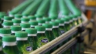 Bottles of Activia yogurt on the production line. Photographer: Andrey Rudakov/Bloomberg