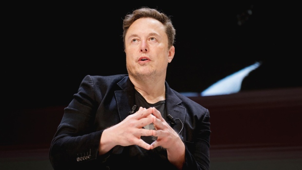 Elon Musk during a session at the Cannes Lions conference on June 19. Photographer: Richard Bord/WireImage/Getty Images