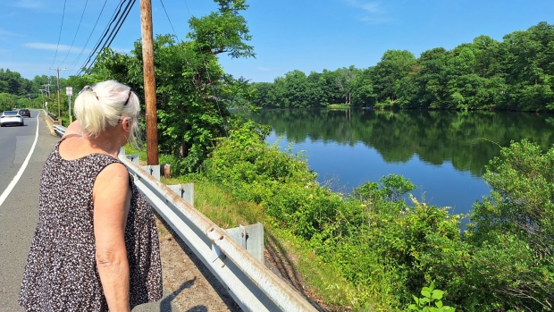 Cucolo looks out at the Swimming River Reservoir, which serves more than 300,000 residents in Monmouth County.