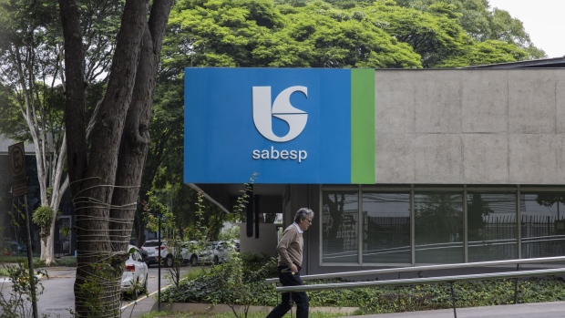 A facility operated by Sabesp, a state-owned water and sewage treatment company, in Sao Paulo, Brazil, on Tuesday, Dec. 12, 2023. Latin America's largest water utility got the green light to be privatized next year, in a win for right-wing Sao Paulo Governor Tarcisio de Freitas, who has pledged to improve public services.