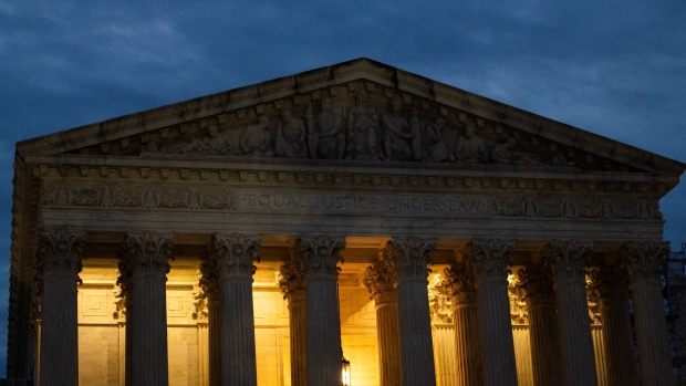 The US Supreme Court in Washington, DC, US, on Thursday, June 27, 2024. The US Supreme Court is poised to allow abortions in medical emergencies in Idaho, according to a copy of an opinion that was briefly posted on the court’s website.