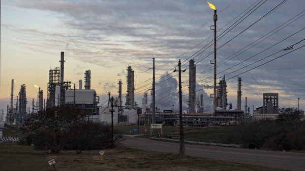 <p>A natural gas refinery in Corpus Christi, Texas.</p>