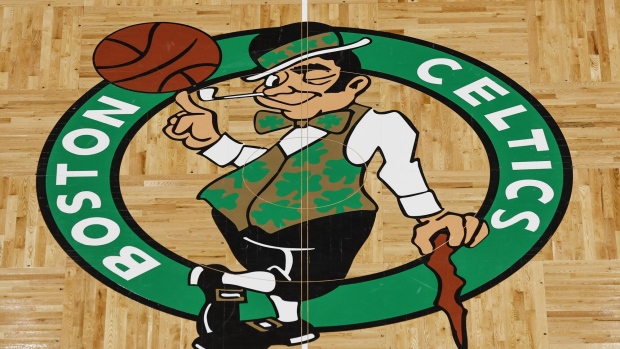 The Boston Celtics logo Photographer: Winslow Townson/Getty Images North America