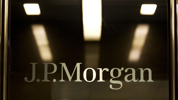 JPMorgan branding. Photographer: Jin Lee/Bloomberg
