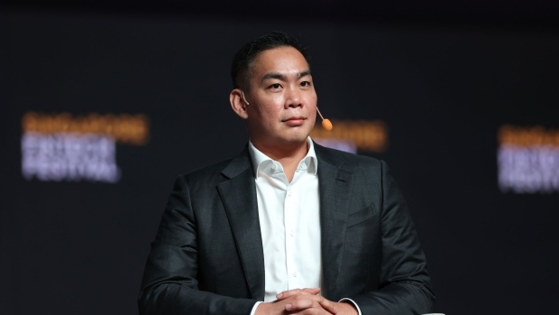 Rich Teo, co-founder of Paxos Trust Co., speaks in Singapore during a conference in 2022.
