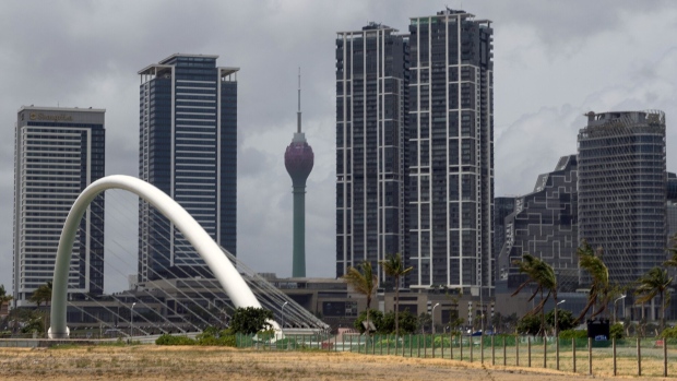 The Colombo Lotus Tower and buildings at the Port City Colombo economic zone in Colombo, Sri Lanka, on Wednesday, May 22, 2024.